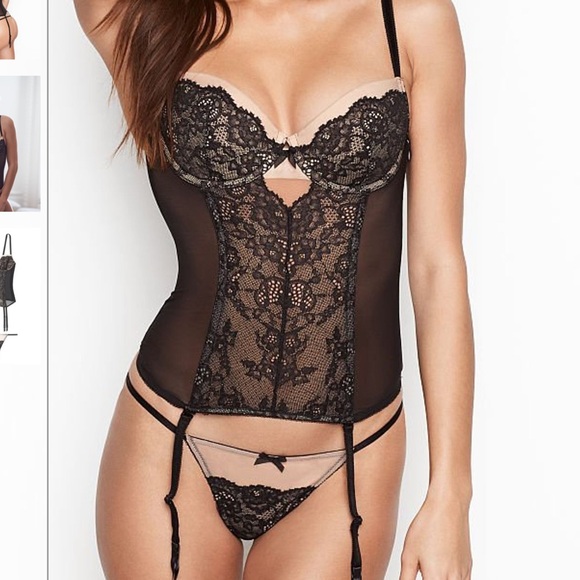 Victoria’s Secret VERY SEXY collection Lace Bustier Corset and Thong Set 36D M/L - Picture 2 of 6